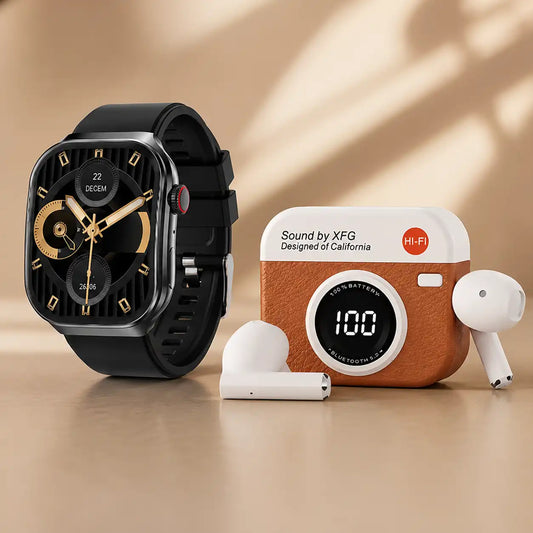 Combo: Smartwatch V20 Pro Amoled Y Audifonos Q86.